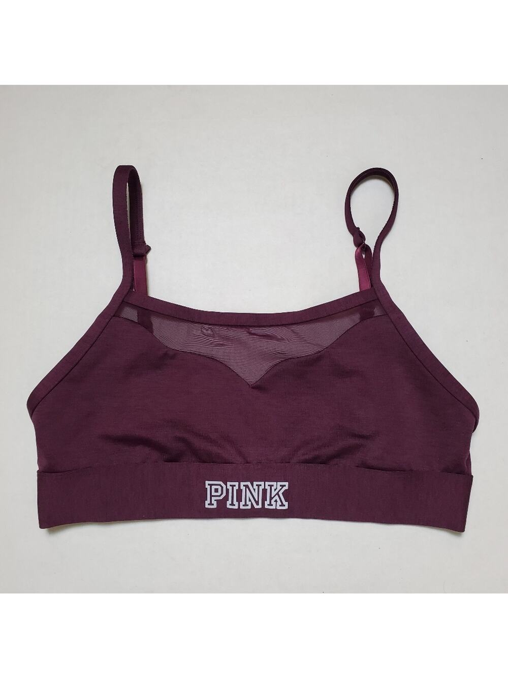 Pink Victoria's Secret Unlined Sports Bra SZ Medium